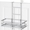 2 Tier Hanging Shower Organizer Over Door Metal Organizer Shelves Storage Rack